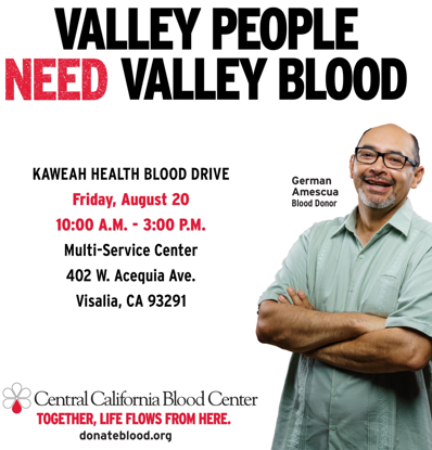 Kaweah Health Blood Drive