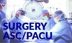 Surgery ASC PACU unit descriptions