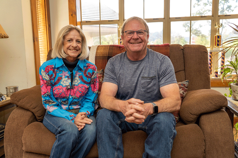 Jennifer Nicholson and her brother, Mark Welch.