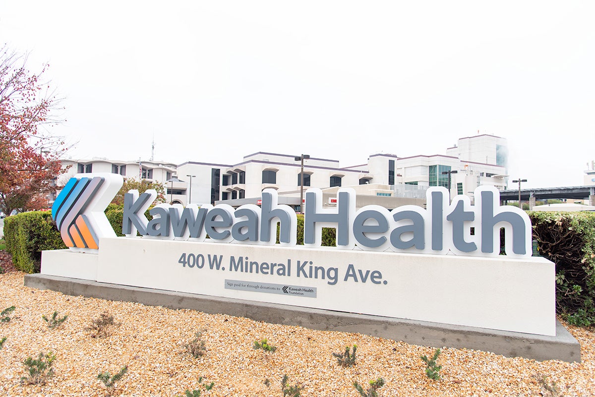 Kaweah Health sign.