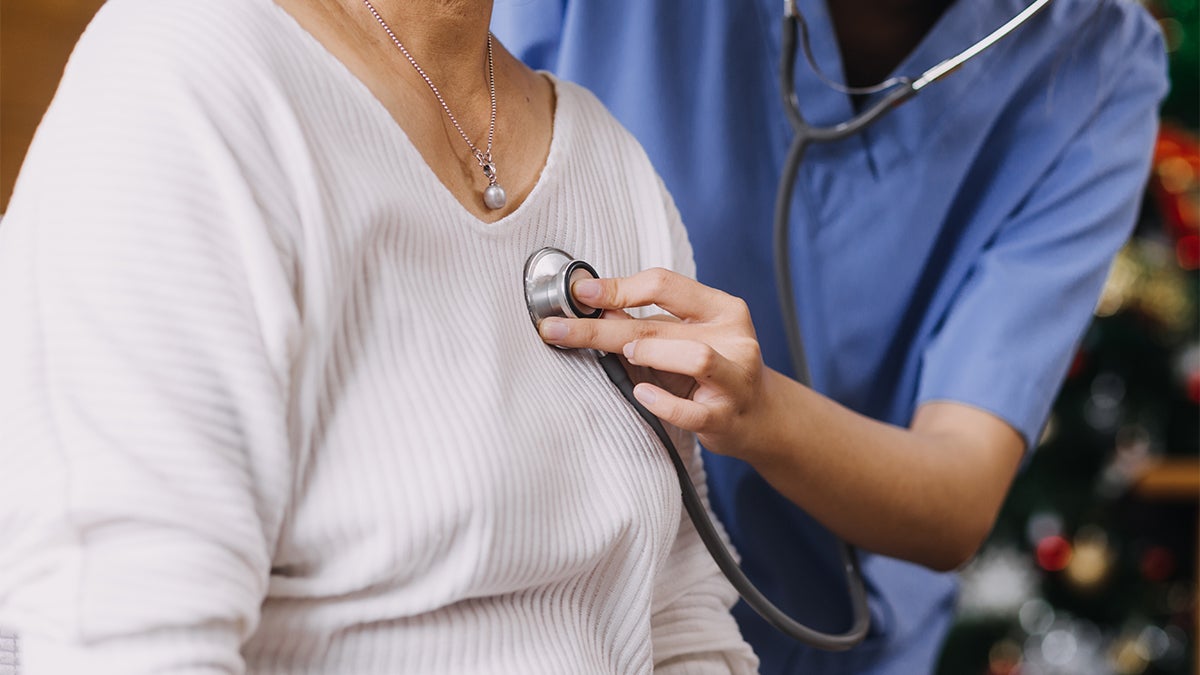 checking on patient vitals