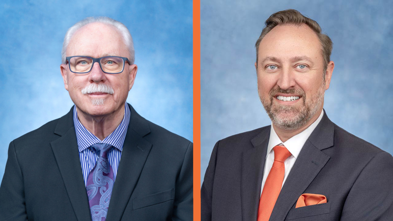 Kaweah Health Board President David Francis and CEO Marc Mertz