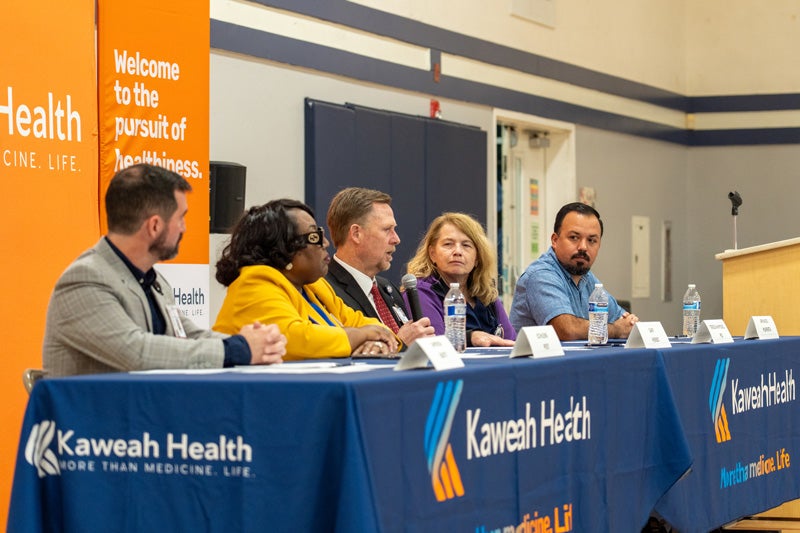 Kaweah Health panel at the Oct. 9 Town Hall
